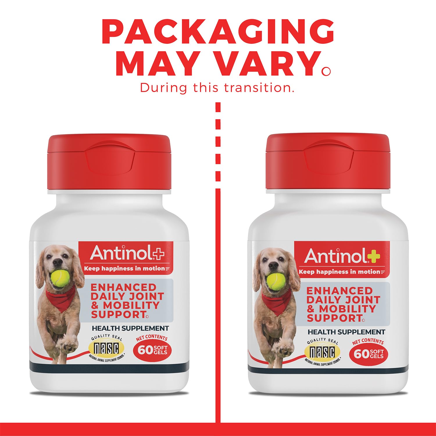 Antinol Plus, Mobility, Hip, and Joint Supplement for Dogs, Green-Lipped Mussels and Krill Oil - Dog Joint Supplement, Better and Faster Than Glucosamine and Chondroitin, 120 Soft Gels - TrustMedUSA