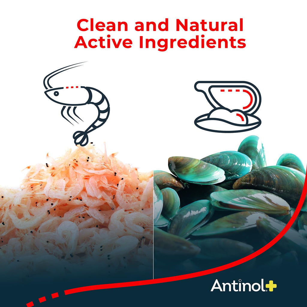 Antinol Plus, Mobility, Hip, and Joint Supplement for Dogs, Green-Lipped Mussels and Krill Oil - Dog Joint Supplement, Better and Faster Than Glucosamine and Chondroitin, 120 Soft Gels - TrustMedUSA