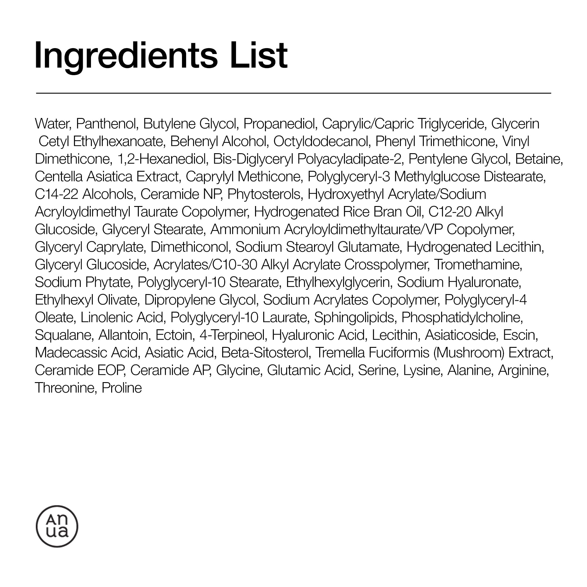 ANUA 3 Ceramide Panthenol Moisture Barrier Cream, Hydrating Daily Face Moisturizer for All Skin Types, Soothing, Non Comedogenic - Maple Wellness Supplements