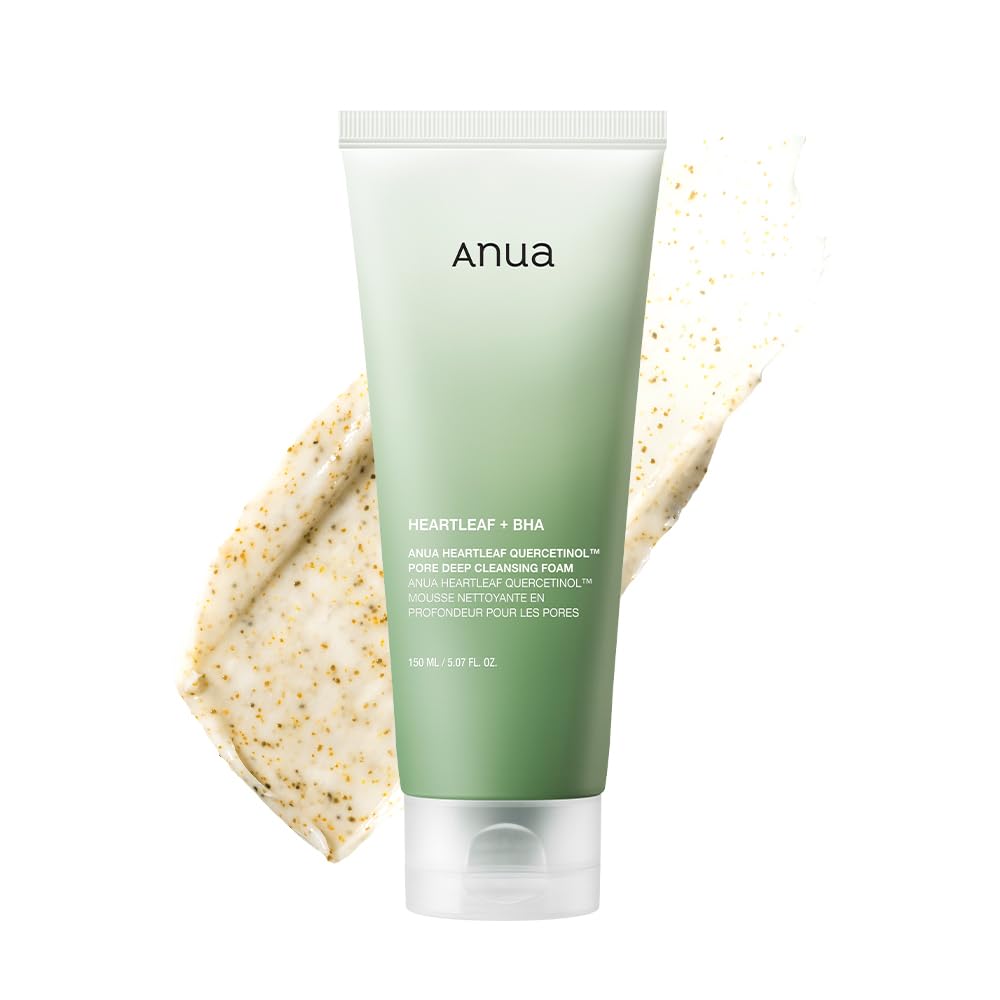 Anua Heartleaf Quercetinol Pore Deep Cleansing Foam, Face wash for Pore Refining Cleanser, Hydrating Daily Facial Cleanser - Maple Wellness Supplements