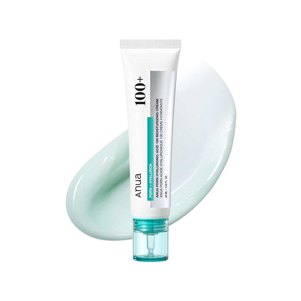 Anua PDRN Hyaluronic Acid 100 Moisturizing Cream, Lightweight, Non-Greasy Hydrating Face Moisturizer with Salmon DNA - TrustMedUSA