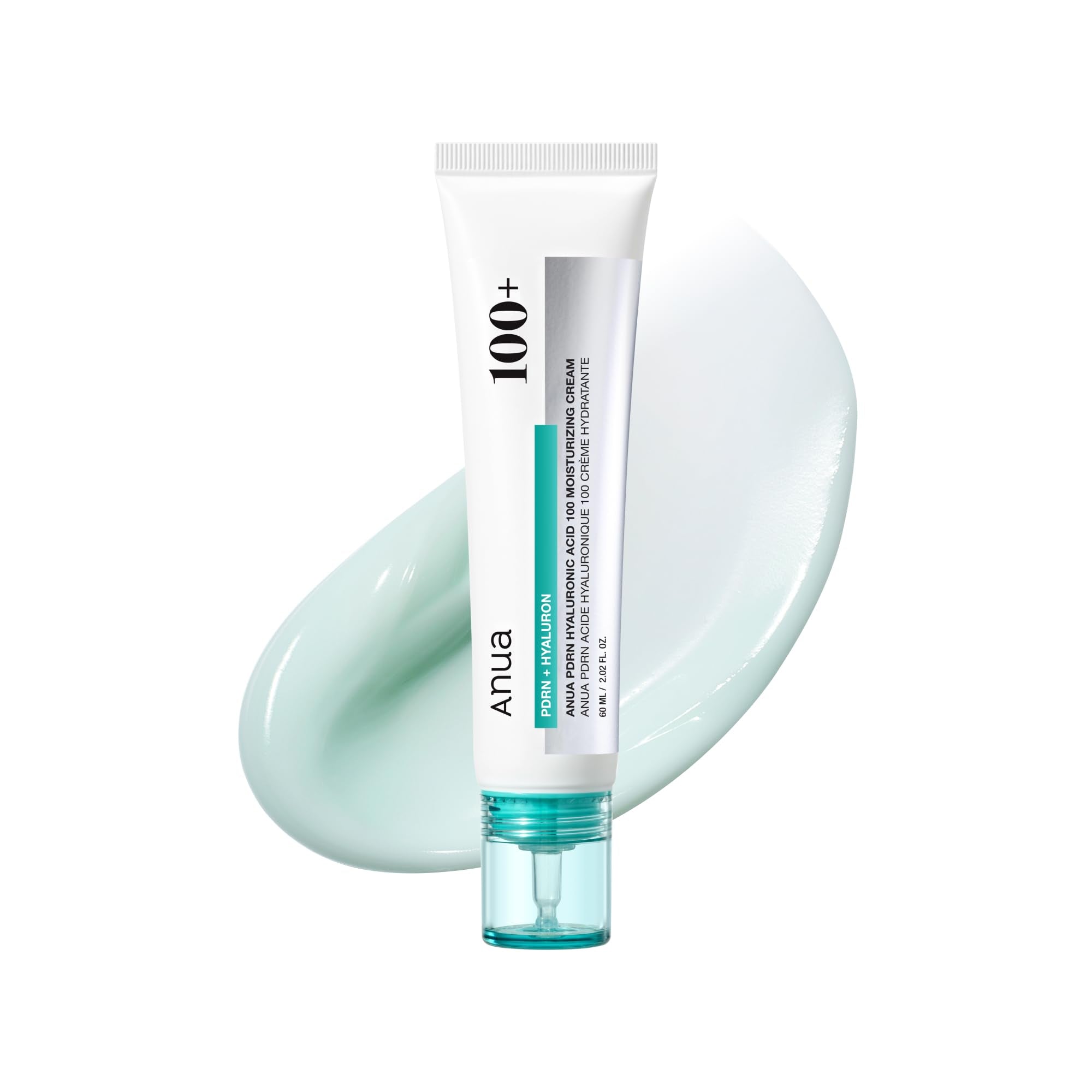 Anua PDRN Hyaluronic Acid 100 Moisturizing Cream, Lightweight, Non-Greasy Hydrating Face Moisturizer with Salmon DNA - TrustMedUSA