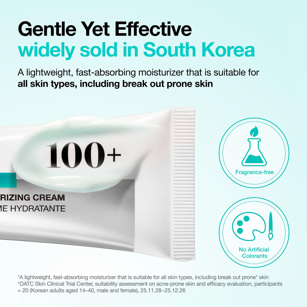 Anua PDRN Hyaluronic Acid 100 Moisturizing Cream, Lightweight, Non-Greasy Hydrating Face Moisturizer with Salmon DNA - TrustMedUSA