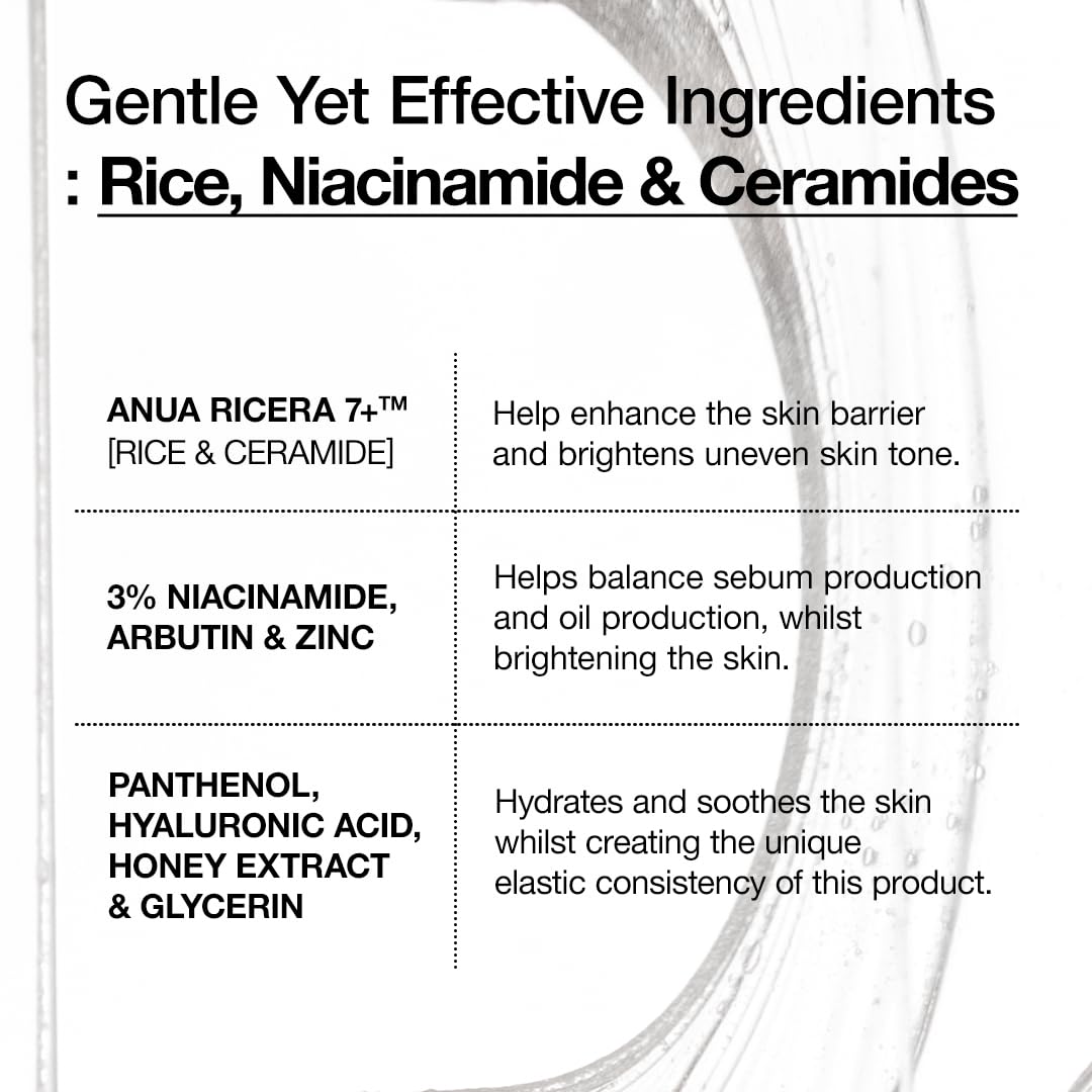 Anua Rice Ceramide 7 Hydrating Barrier Serum, Moisturizing Face Serum, Non-comodogenic, Hyaluronic Acid - TrustMedUSA