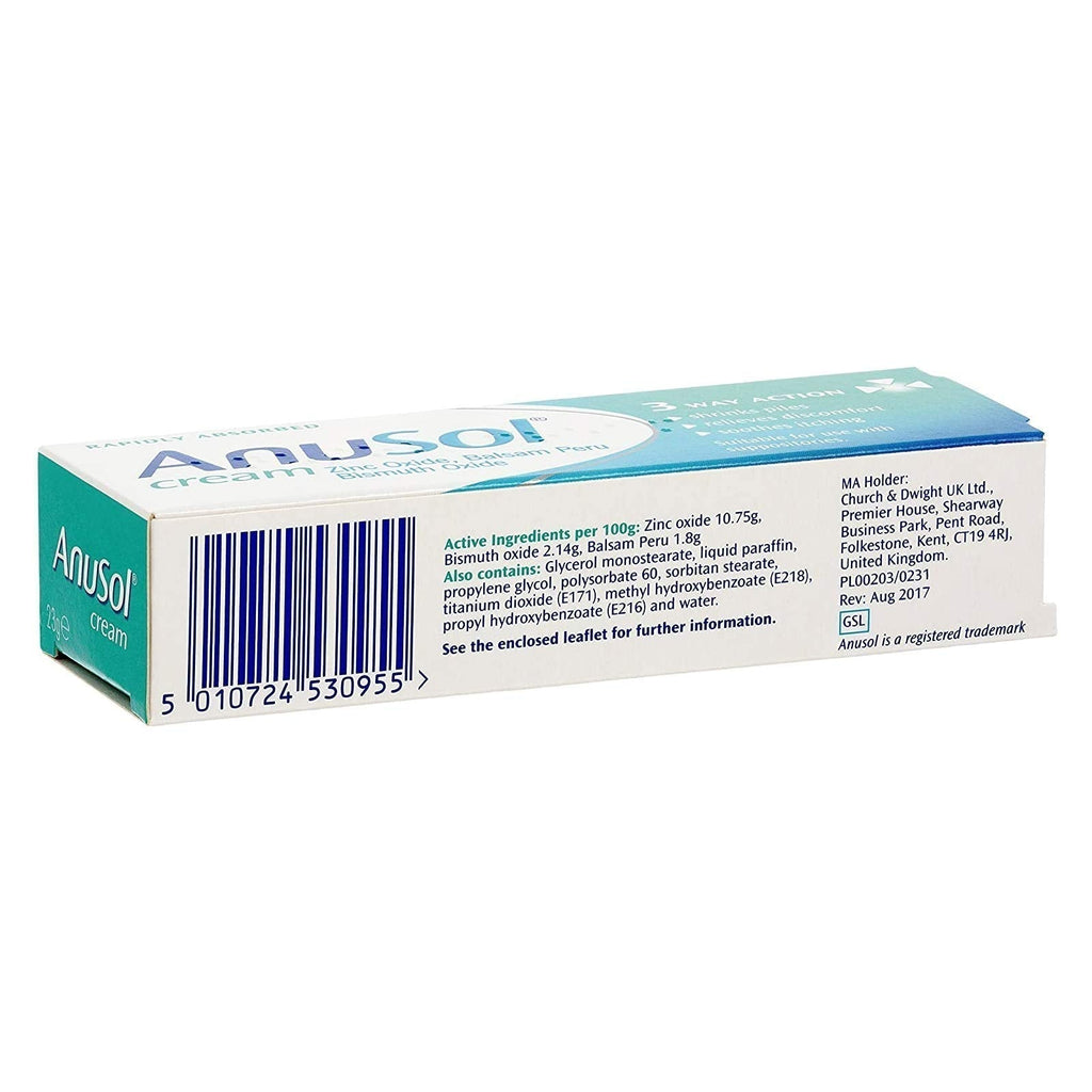 Anusol Cream Haemorrhoid Treatment 23G - TrustMedUSA