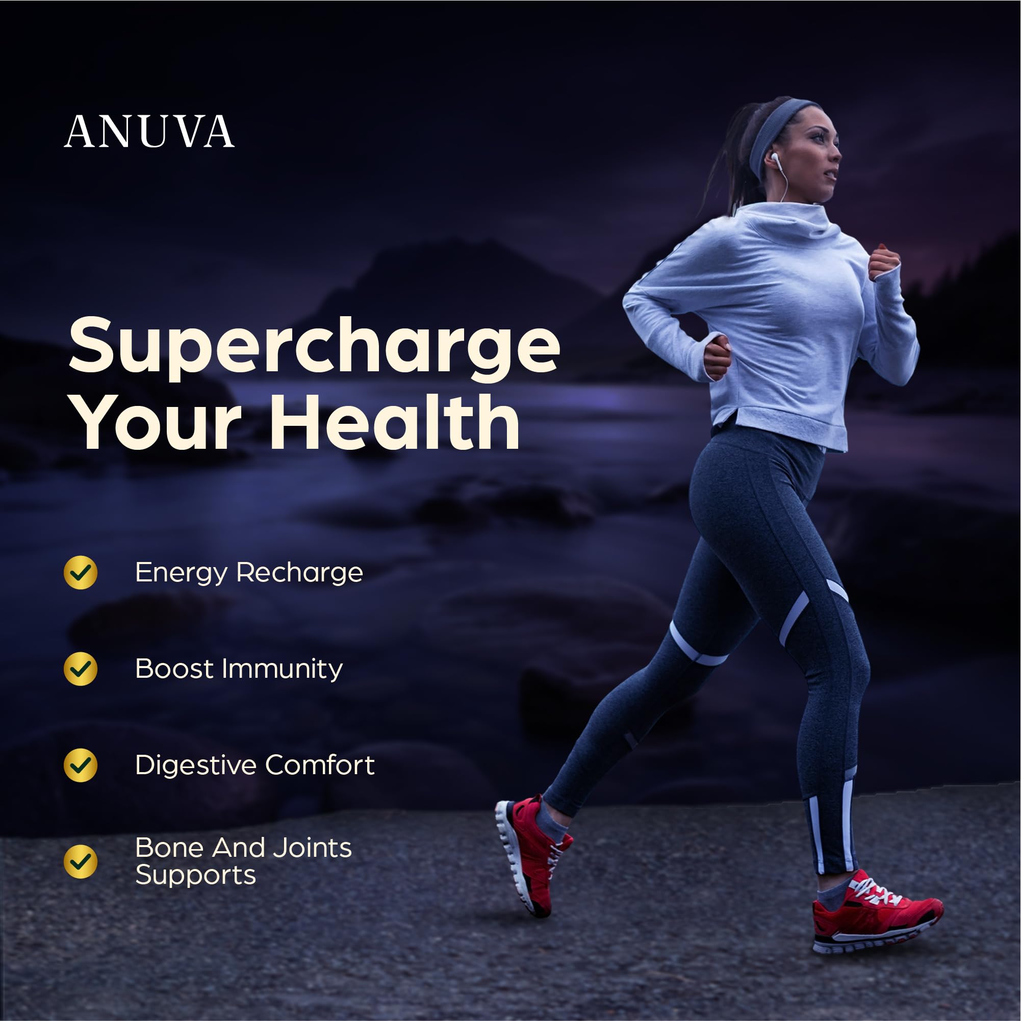 Anuva 16-in-1 Sea Moss Capsules | Black Seed Oil, Ashwagandha, with Vitamin C, D3, Turmeric, Burdock, Bladderwrack & Multi-Minerals | Immune, Skin, Joint & Energy Support | 60 Veggie Capsules - TrustMedUSA
