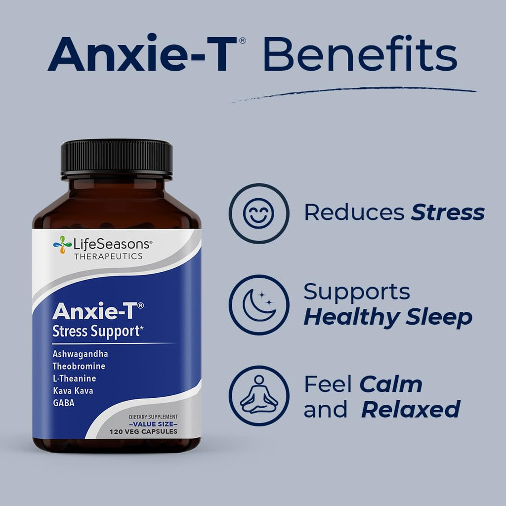 Anxie-T - Stress Relief Supplement - Supports Mood & Mental Focus - Feel Calm - TrustMedUSA