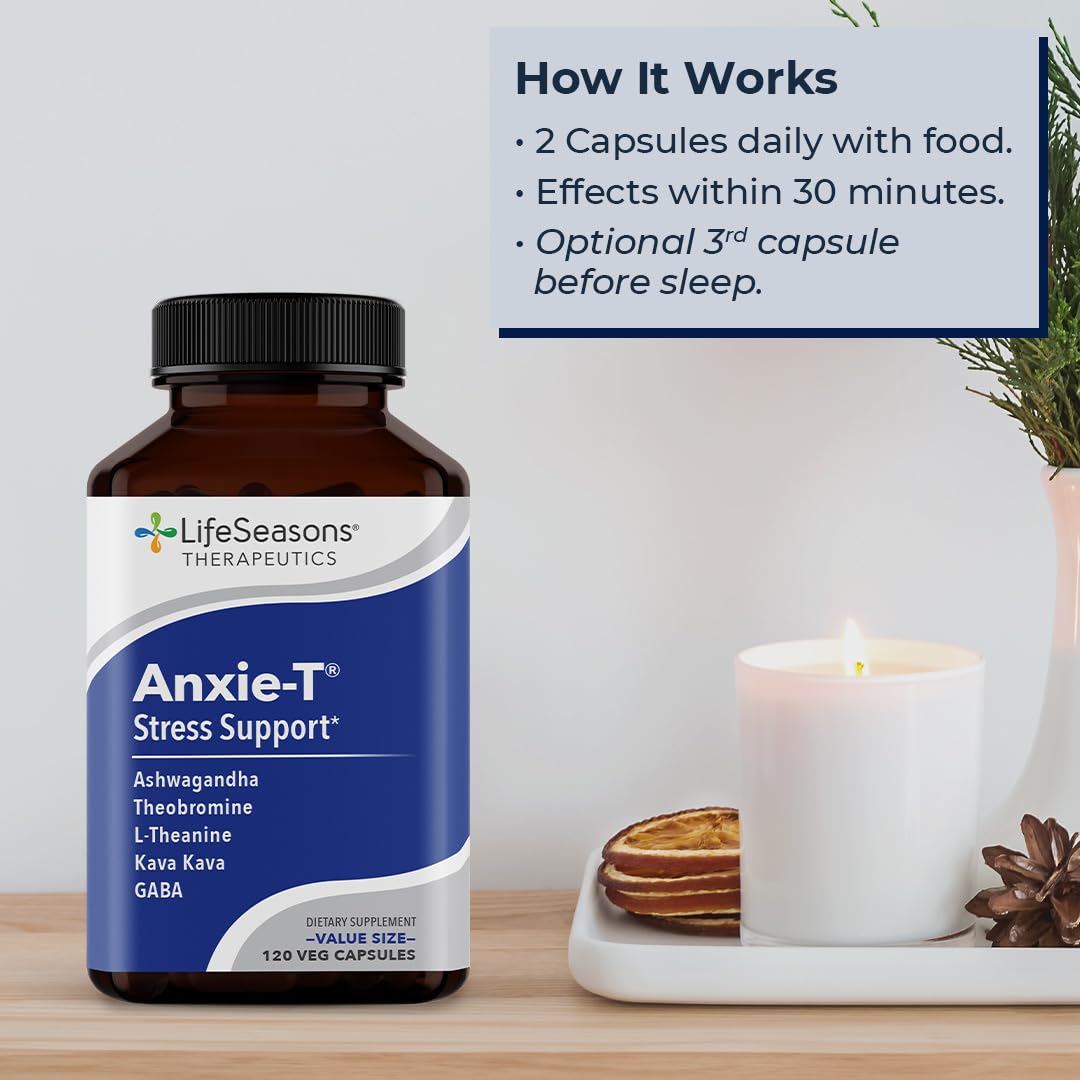 Anxie-T - Stress Relief Supplement - Supports Mood & Mental Focus - Feel Calm - TrustMedUSA