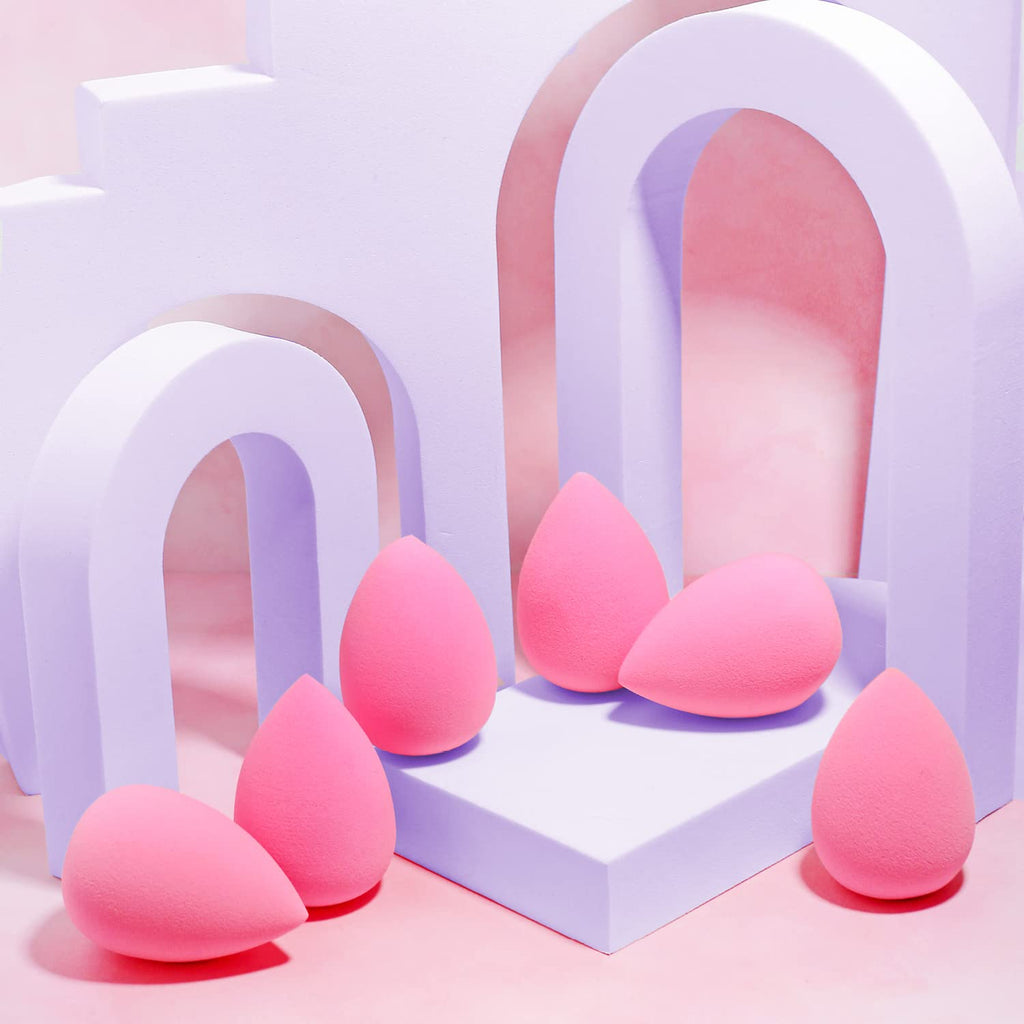 AOA Studio Collection makeup Sponge Set Latex Free and High-definition Set of 6 makeup Wonder blender For Powder Cream and Liquid, Super Soft Wonder Beauty Cosmetic - TrustMedUSA