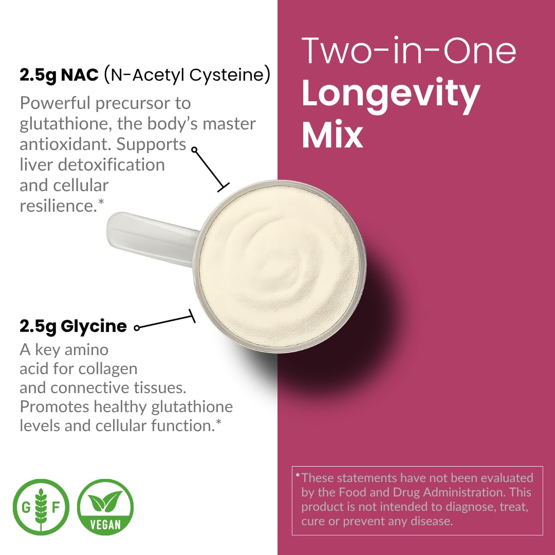 Apeiron Elementals NAC + Glycine Powder - 2500mg - Glutathione Production, Immune Support, & Cellular Energy - TrustMedUSA