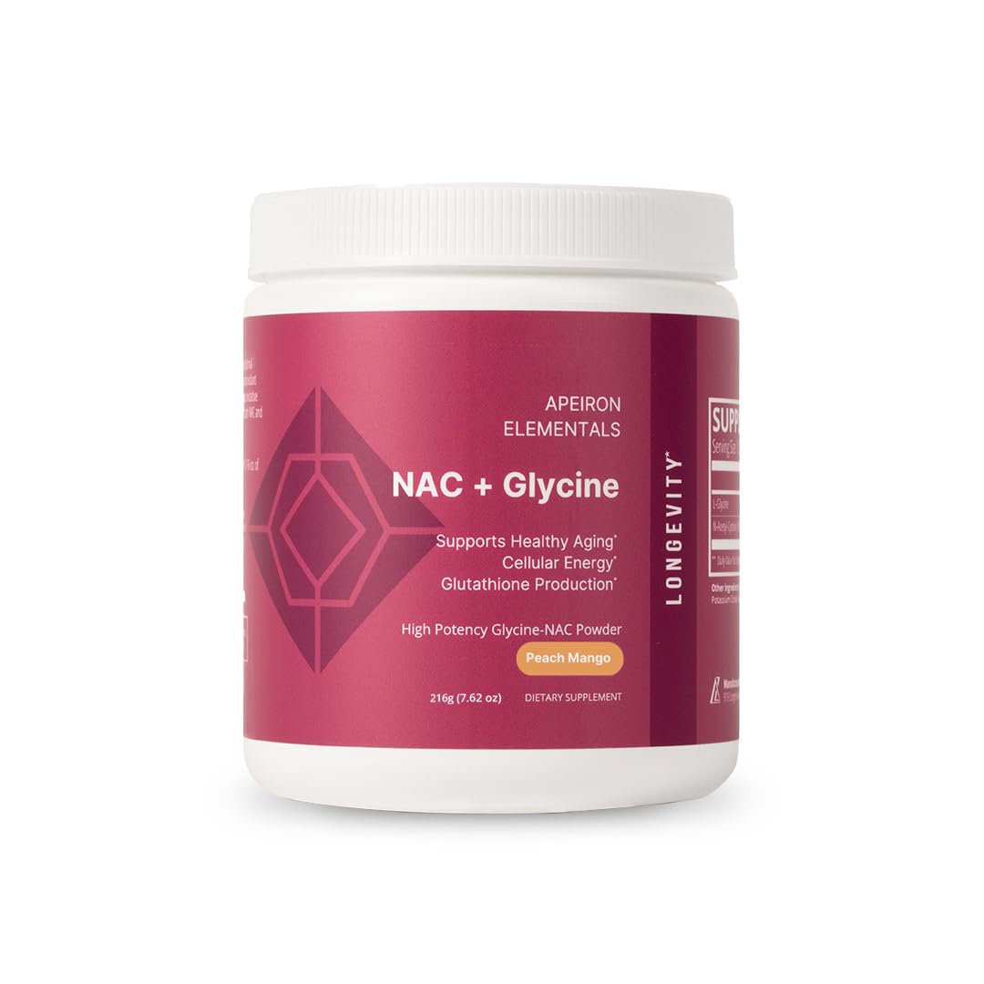 Apeiron Elementals NAC + Glycine Powder - 2500mg - Glutathione Production, Immune Support, & Cellular Energy - TrustMedUSA