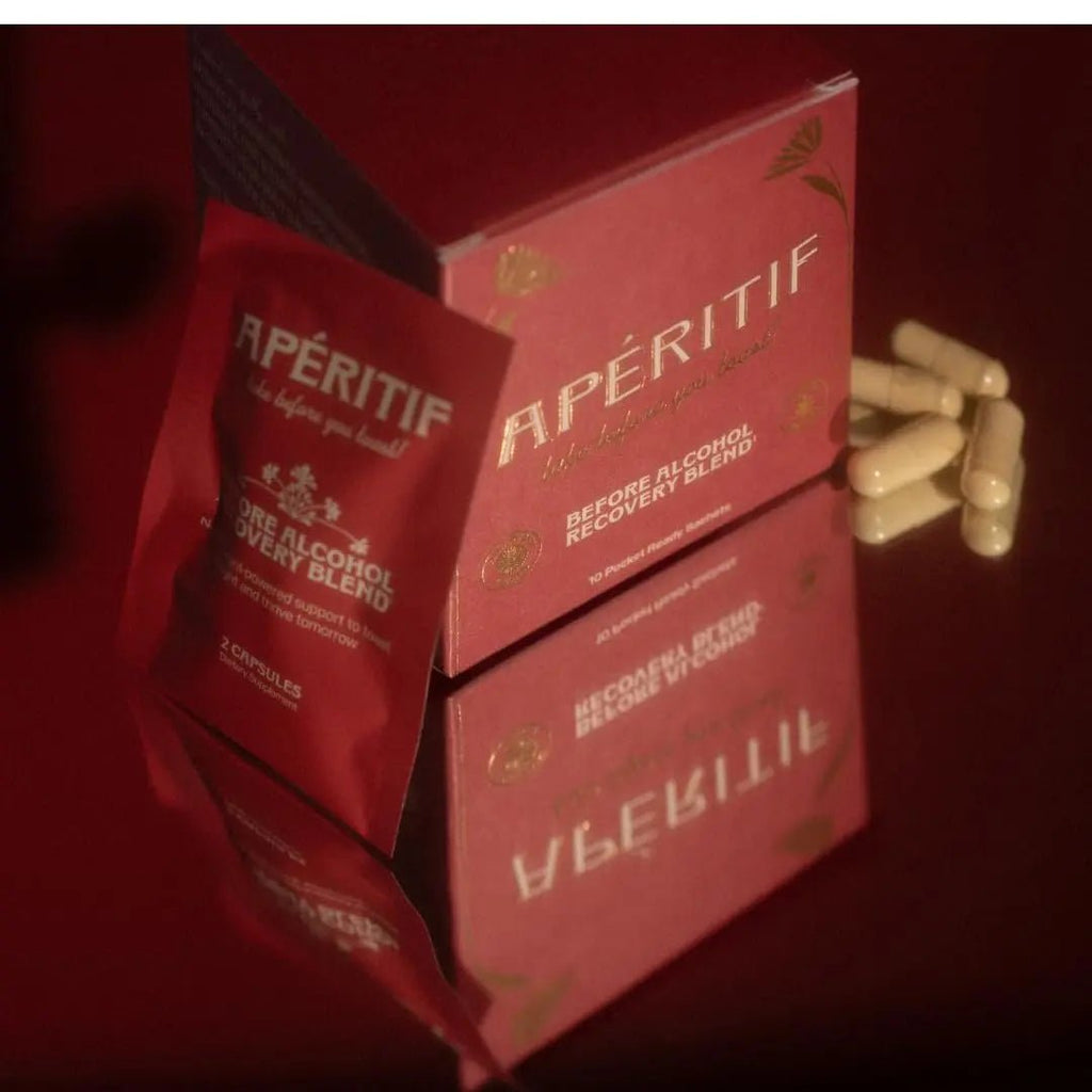 Apéritif Before Alcohol Recovery Supplement - DHM (Dihydromyricetin), Milk Thistle, Turmeric & B Vitamins - Hydration & Liver Support for Morning Clarity - TrustMedUSA