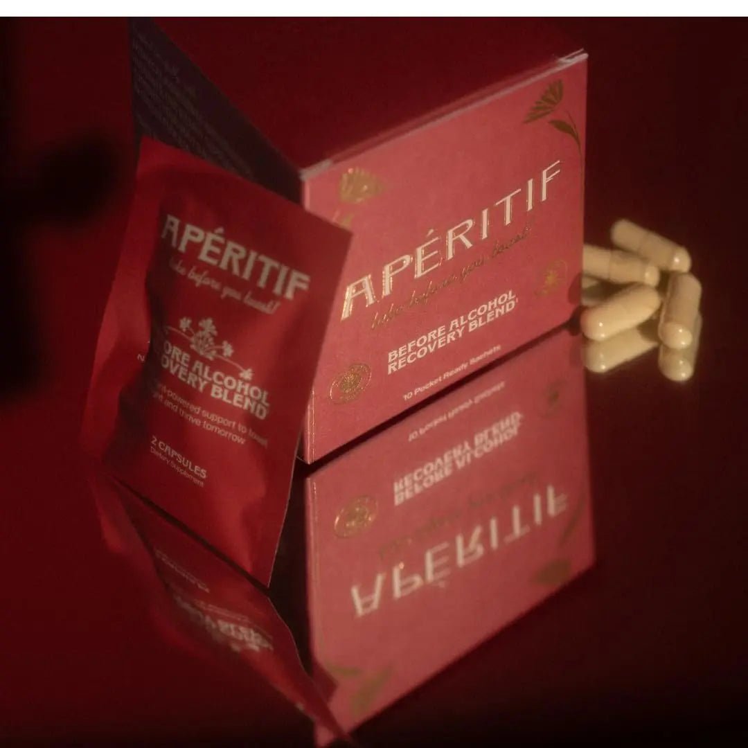 Apéritif Before Alcohol Recovery Supplement - DHM (Dihydromyricetin), Milk Thistle, Turmeric & B Vitamins - Hydration & Liver Support for Morning Clarity - TrustMedUSA