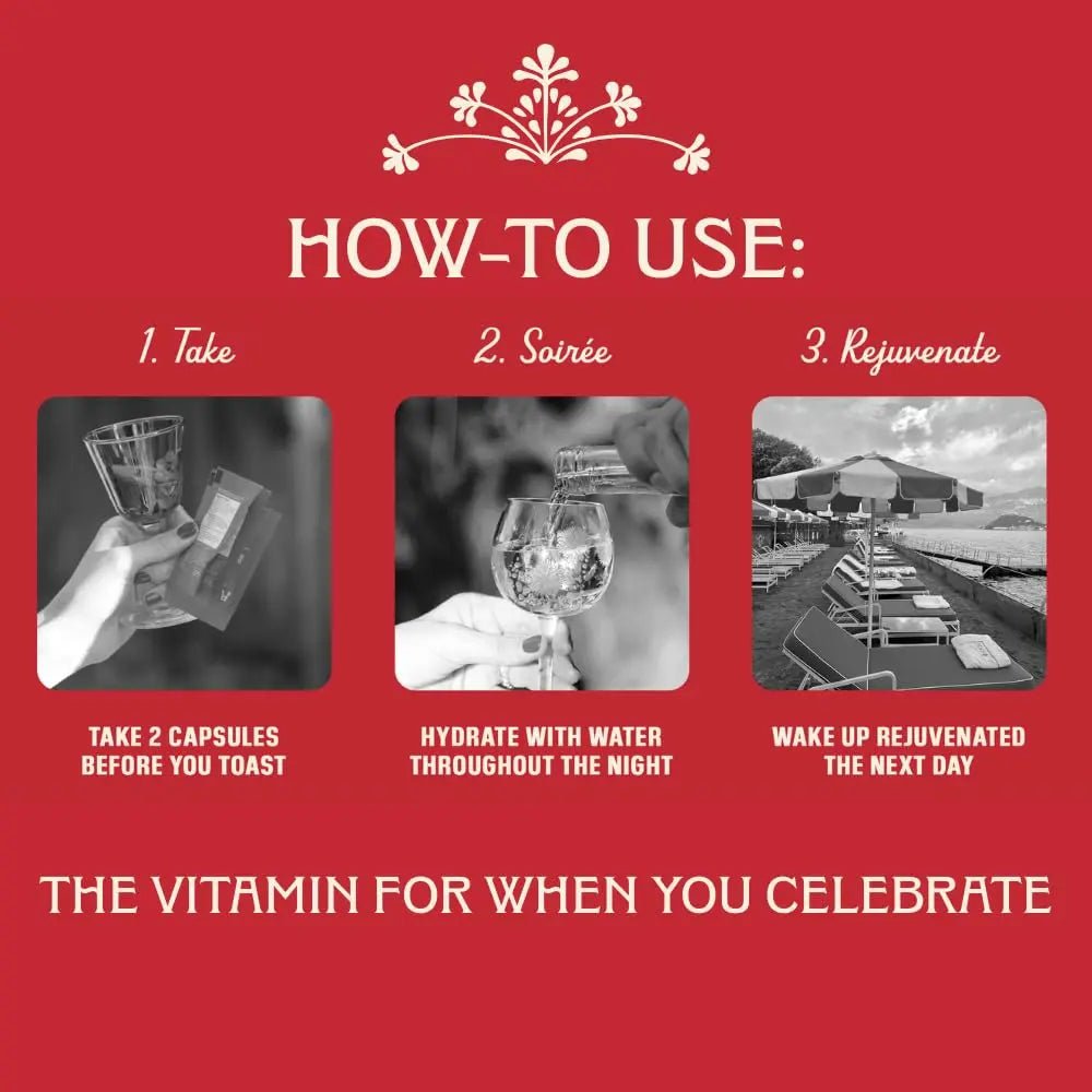 Apéritif Before Alcohol Recovery Supplement - DHM (Dihydromyricetin), Milk Thistle, Turmeric & B Vitamins - Hydration & Liver Support for Morning Clarity - TrustMedUSA