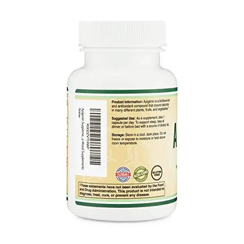 Apigenin Supplement - 50mg per Capsule, 120 Count (Powerful Bioflavonoid Found - TrustMedUSA