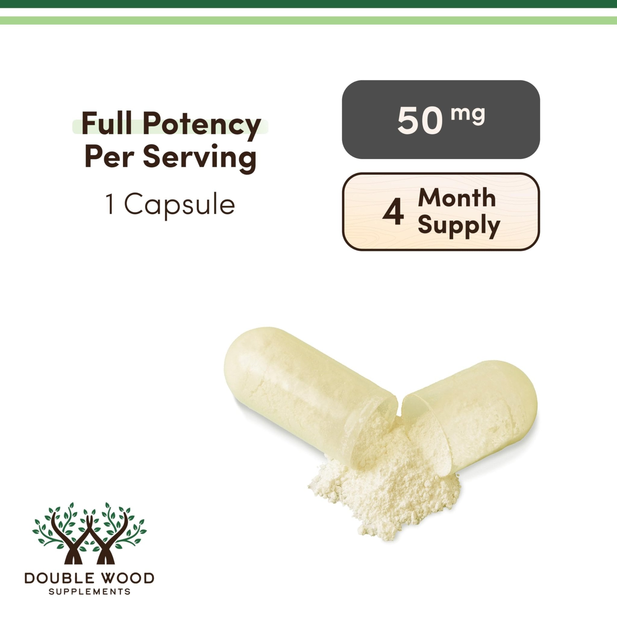 Apigenin Supplement - 50mg per Capsule, 120 Count (Powerful Bioflavonoid Found in Chamomile Tea for Relaxation, Sleep, and Mood) Senolytic - Maple Wellness Supplements