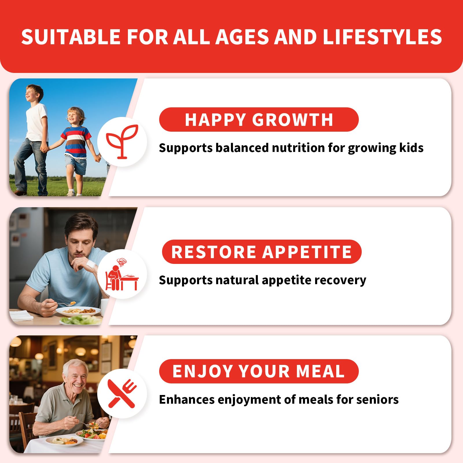 Appetite Booster Gummies for Kids Adults: Appetite Support Supplement with Bromelain Hawthorn Zinc Vitamin B12 for Healthy Digestive & Nutritional Balance, Sugar Free Mixed Fruit Flavor Vegan 30 Days - TrustMedUSA