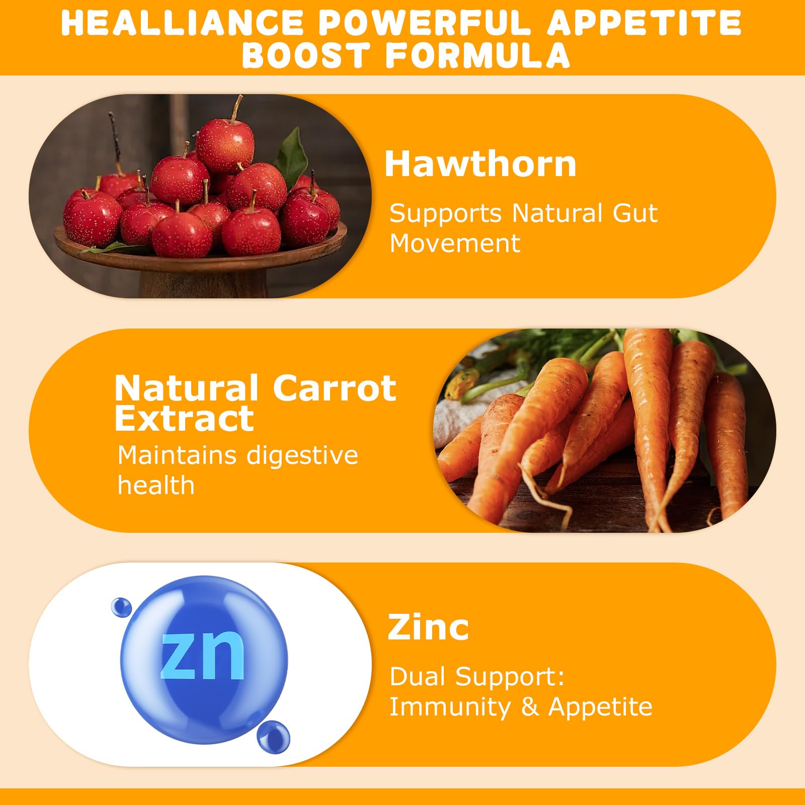 Appetite Booster Gummies for Kids Adults – Natural Blend of Hawthorn Zinc Carrot Supports Digestion Helps Increase Appetite, Promotes Healthy Eating Habits for Picky Eaters (Mixed Fruit Flavor) - TrustMedUSA