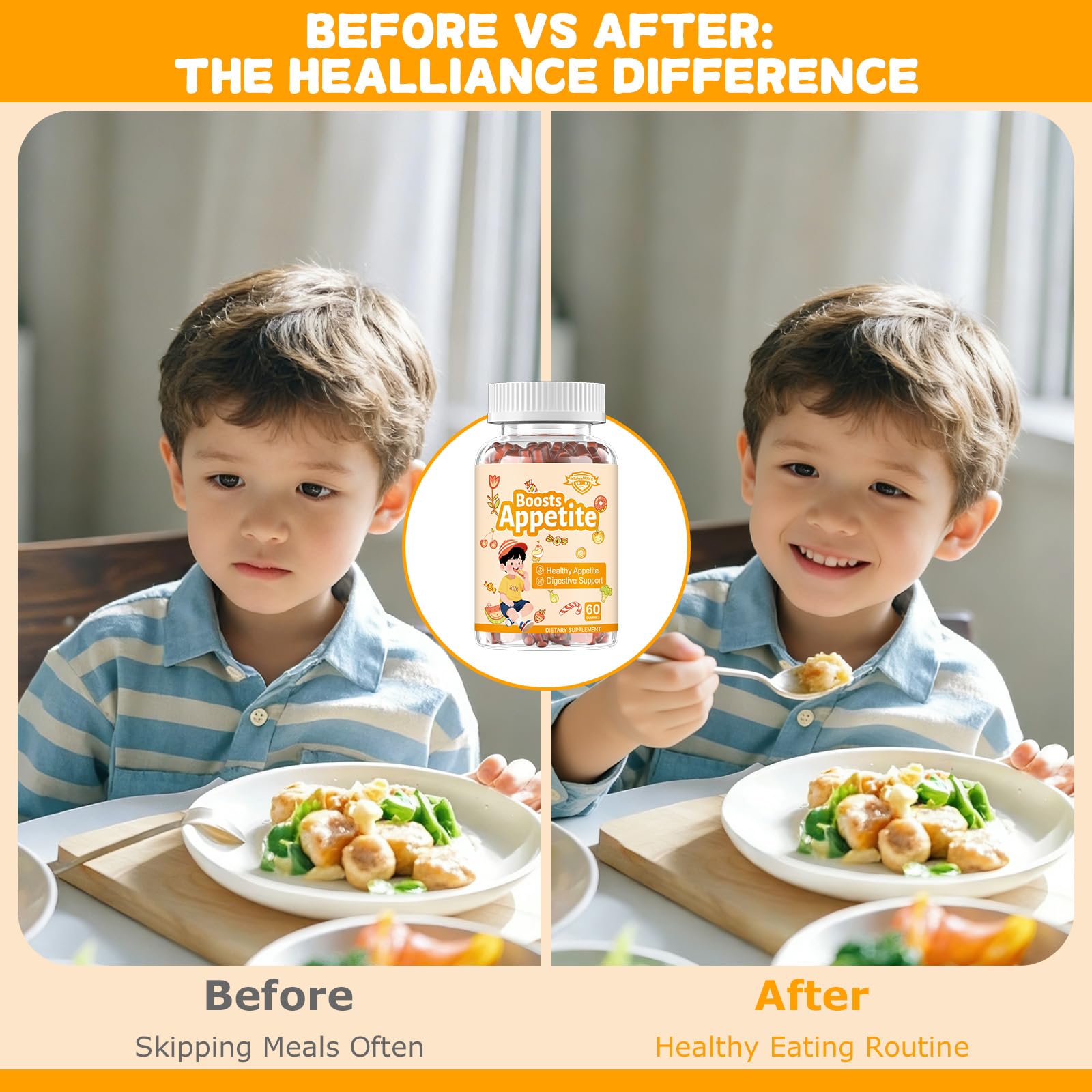 Appetite Booster Gummies for Kids Adults – Natural Blend of Hawthorn Zinc Carrot Supports Digestion Helps Increase Appetite, Promotes Healthy Eating Habits for Picky Eaters (Mixed Fruit Flavor) - TrustMedUSA