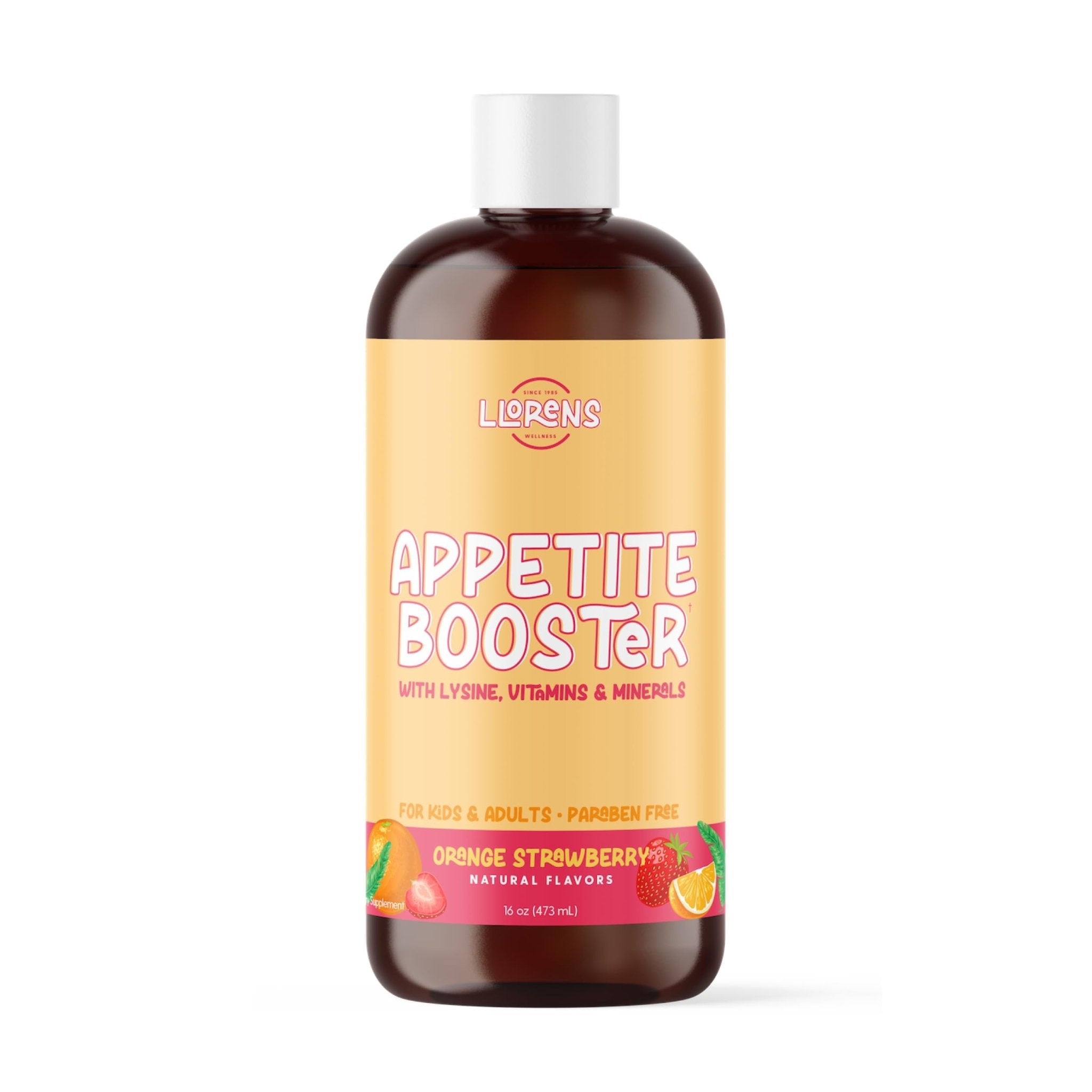 Appetite Booster Weight Gainer for Kids, 16 Fl Oz, Natural Orange Strawberry By Llorens Wellness - TrustMedUSA