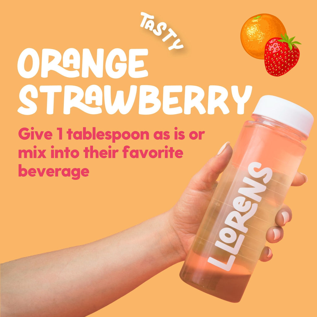 Appetite Booster Weight Gainer for Kids, 16 Fl Oz, Natural Orange Strawberry By Llorens Wellness - TrustMedUSA