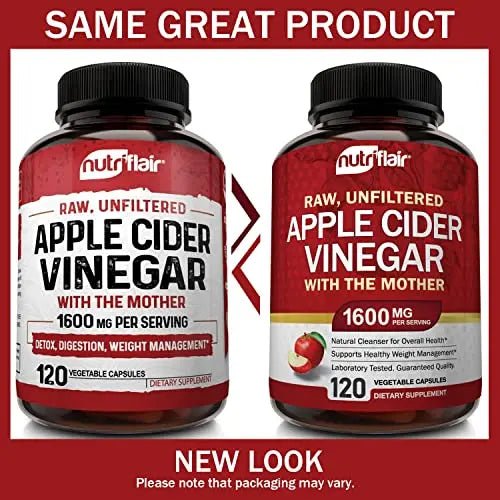 Apple Cider Vinegar Capsules with The Mother - 120 Vegan ACV Pills - TrustMedUSA