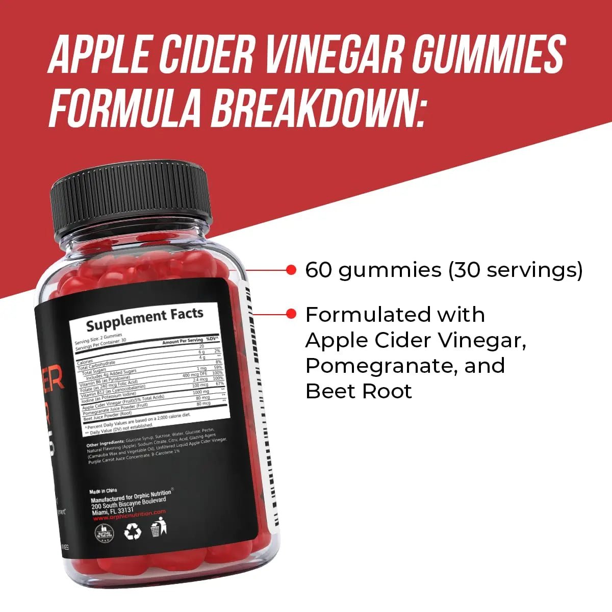 Apple Cider Vinegar Gummies - 1000mg - Formulated to Support Weight - TrustMedUSA