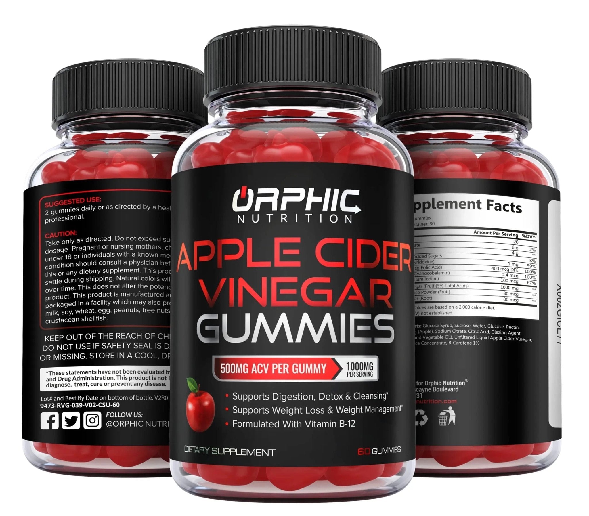 Apple Cider Vinegar Gummies - 1000mg - Formulated to Support Weight - TrustMedUSA