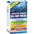 Applied Nutrition Healthy Brain All-Day Focus - 50 Tablets - Powerful 3-in-1 Brain Booster with Turmeric Extract - 25 Servings - TrustMedUSA