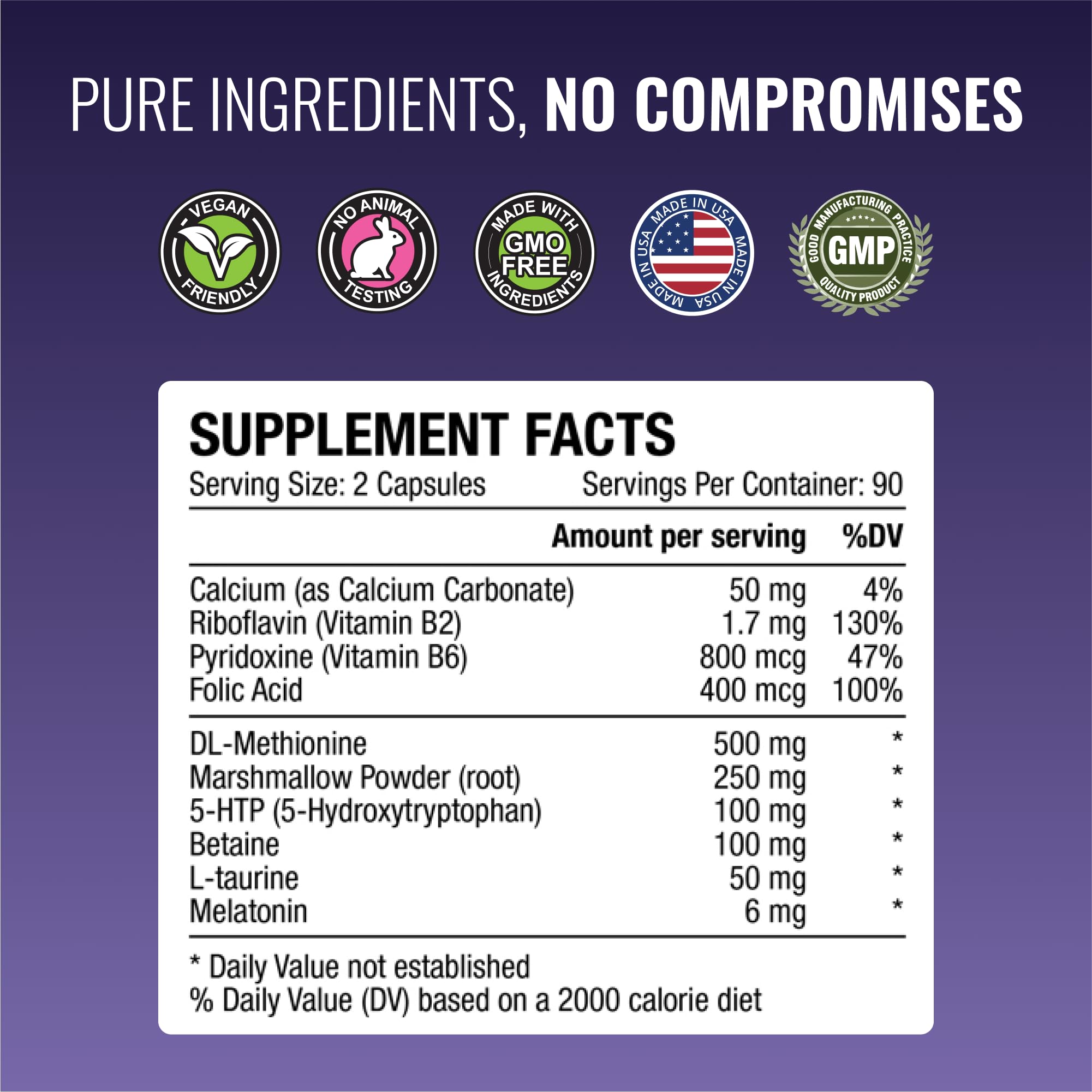 Approved Science® Acid Reflux Support - with Melatonin, Marshmallow Root, L-Taurine -180 Capsules - Vegan - TrustMedUSA