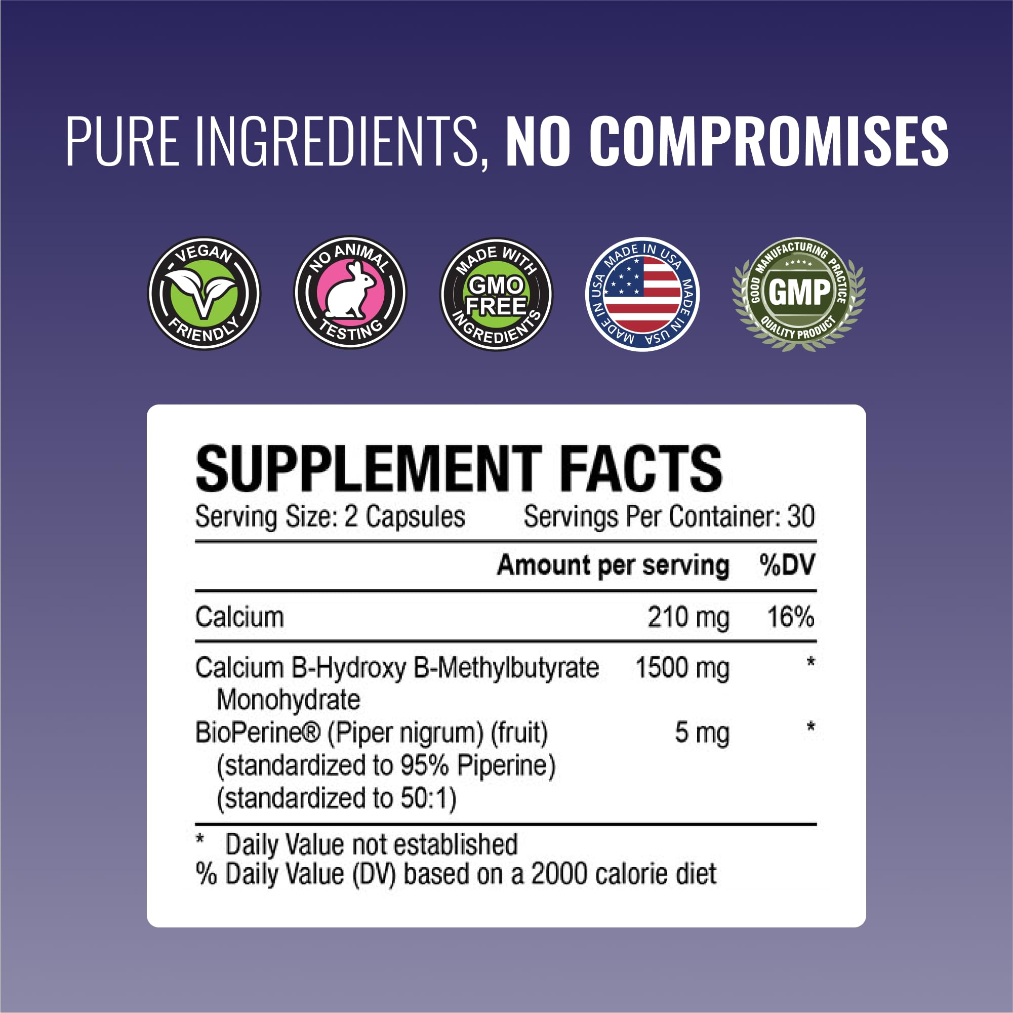 Approved Science HMB - 1500mg High Potency HMB Supplement with Calcium & BioPerine for Absorption - Muscle Health & Exercise Performance - 60 Vegan Capsules - Pack of 3 - TrustMedUSA