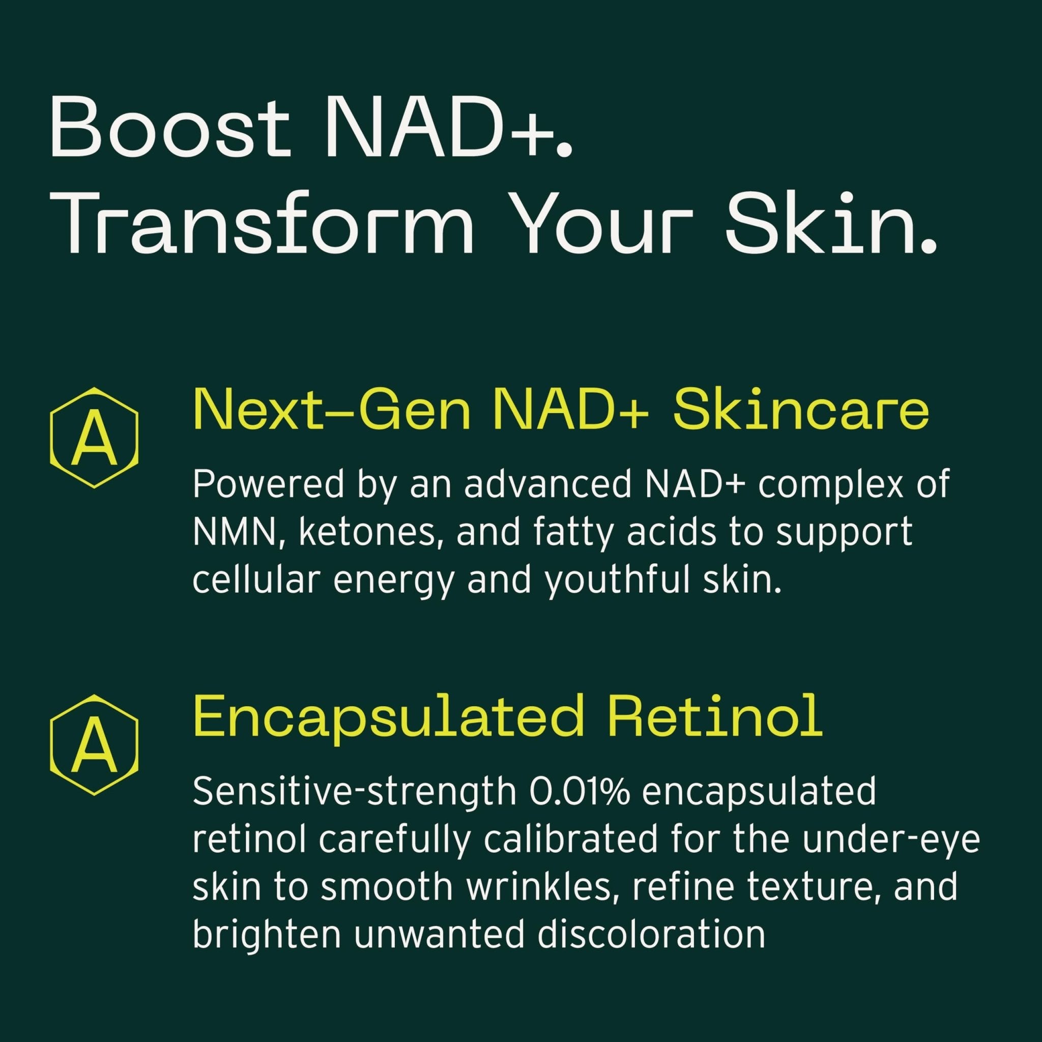 Aramore NAD+ Cell Energizing Skin Care Treatment with Proprietary NAD+ Precursor Complex, Clinically Proven to Target 12 Signs of Aging - 15ml - TrustMedUSA