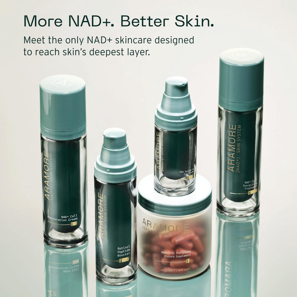 Aramore NAD+ Cell Energizing Skin Care Treatment with Proprietary NAD+ Precursor Complex, Clinically Proven to Target 12 Signs of Aging - 15ml - TrustMedUSA