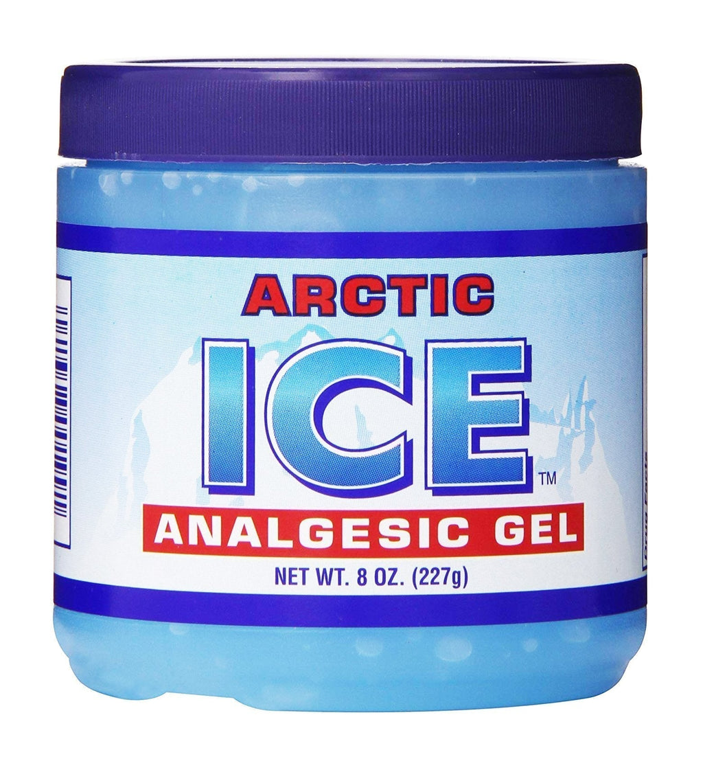 ARCTIC ICE Set of 3 Pain Relief Analgesic Gels! 8oz Each! Temporarily Relieves Muscle Aches, Backaches, Strains, Sprains, Arthritis, Bruises, Sports Injuries! Made in USA! (3) - TrustMedUSA