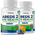 AREDS 2 Eye Vitamins - Lutein, Zeaxanthin, Bilberry, Astaxanthin Mineral Vision Supplement - Supports Eye Strain, Dry Eyes, Pressure, and Vision Health - Made in USA - 120ct - TrustMedUSA