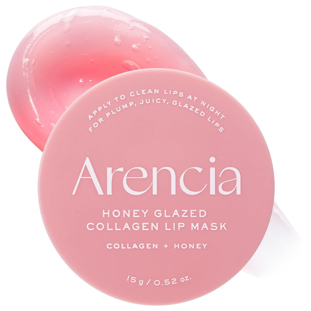 Arencia Honey Glazed Collagen Lip Mask, Overnight Lip Treatment with Collagen and Honey, 0.52 oz - TrustMedUSA