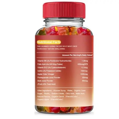Arevtovis Apple Cider Vinegar Gummies - Boost Energy, Detox & Support Gut Health ACV - TrustMedUSA