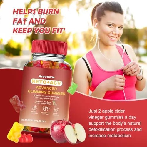 Arevtovis Apple Cider Vinegar Gummies - Boost Energy, Detox & Support Gut Health ACV - TrustMedUSA