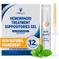 Ariella Hemorrhoid Treatment Suppository Gel: Natural & Herbal - Relieve Itching Burning Discomfort - Internal Relief - New Rounded Applicator - Nighttime Use (Pack of 12) - TrustMedUSA