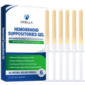Ariella Hemorrhoid Treatment Suppository Gel: Natural & Herbal - Relieve Itching Burning Discomfort - Internal Relief - New Rounded Applicator - Nighttime Use (Pack of 6) - TrustMedUSA