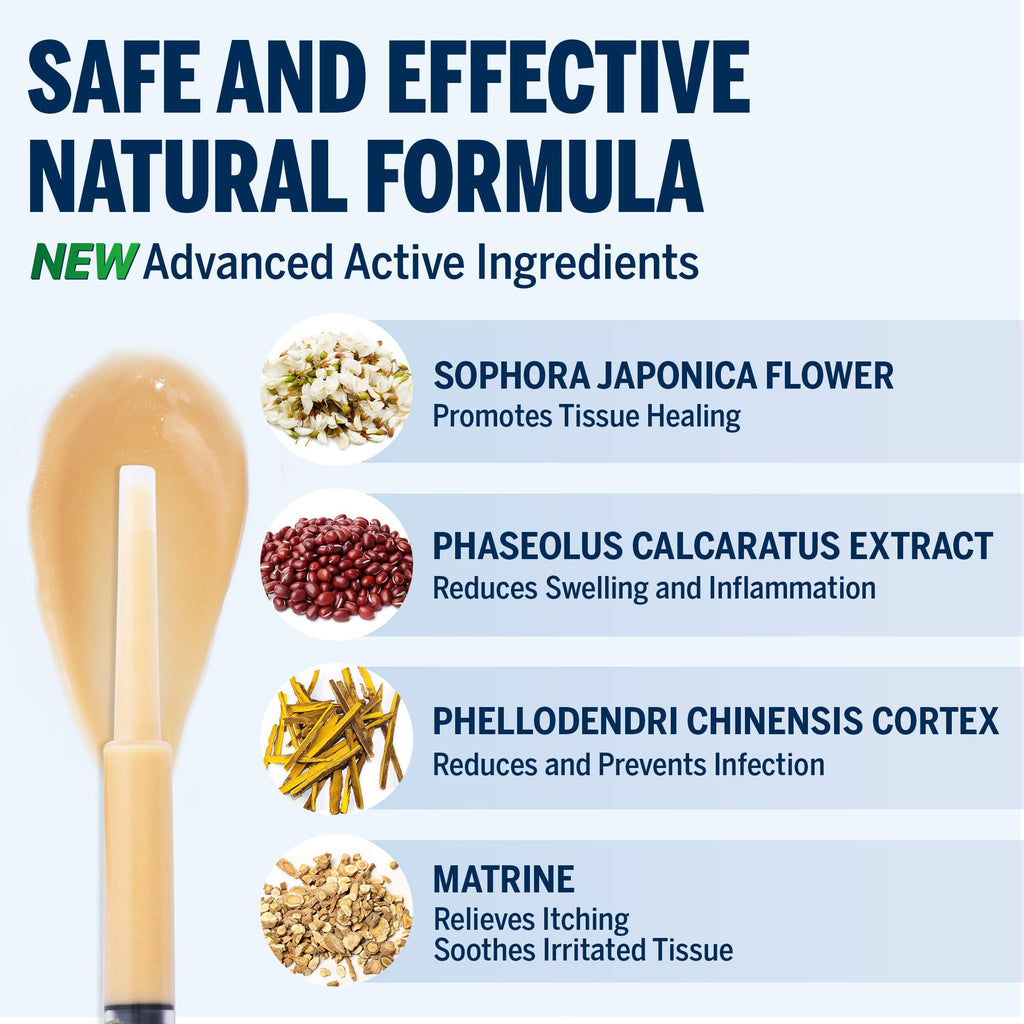 Ariella Hemorrhoid Treatment Suppository Gel: Natural & Herbal - Relieve Itching Burning Discomfort - Internal Relief - New Rounded Applicator - Nighttime Use (Pack of 6, Old) - TrustMedUSA