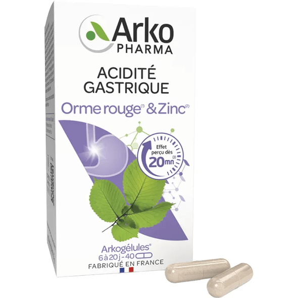 Arkocaps Orme Rouge & Zinc Acidité Gastrique - TrustMedUSA