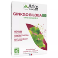 Arkofluides Ginkgo Biloba Bio Mémoire Concentration 20 phials - TrustMedUSA