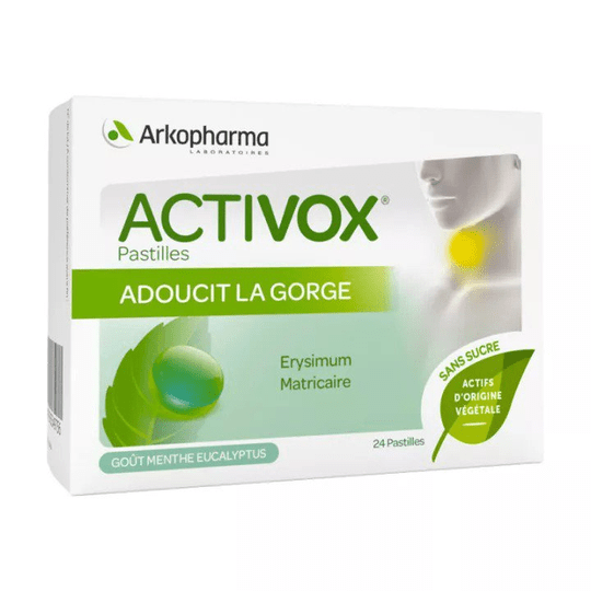 Arkopharma Activox Softens The Throat 24 lozenges - Eucalyptus / Mint - TrustMedUSA