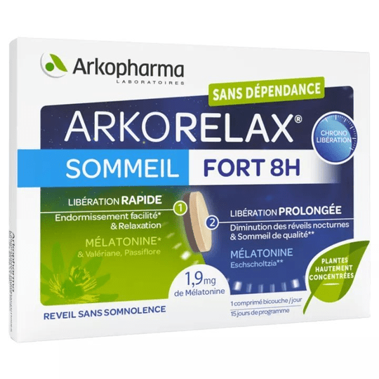 Arkopharma Arkorelax Strong Sleep 8h 15 Taps - TrustMedUSA