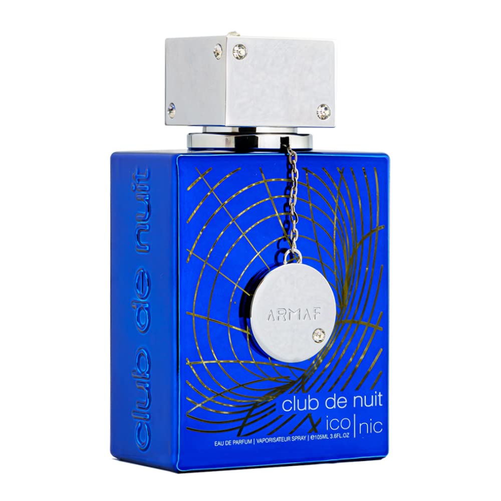 Armaf Club de Nuit Blue Iconic for Men Eau de Parfum Spray, 3.6 Ounce - Maple Wellness Supplements