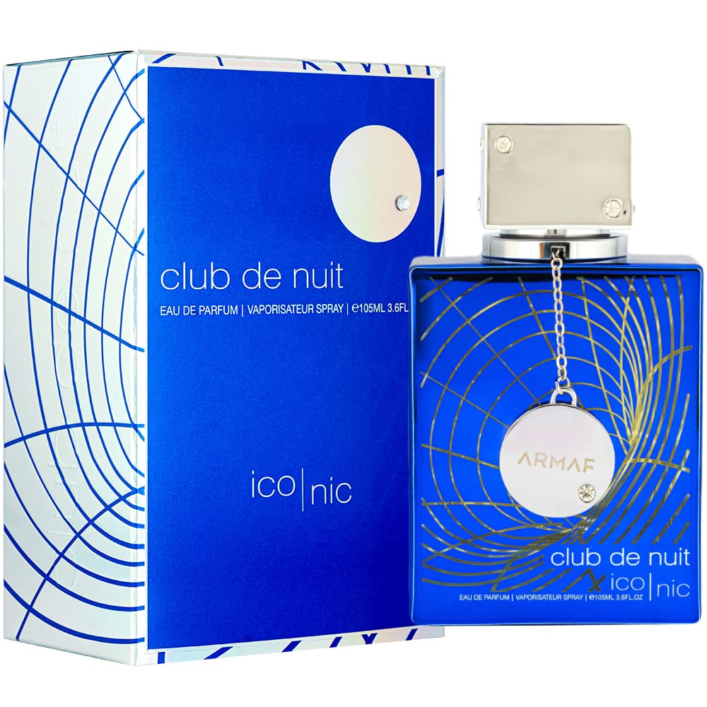 Armaf Club de Nuit Blue Iconic for Men Eau de Parfum Spray, 3.6 Ounce - Maple Wellness Supplements