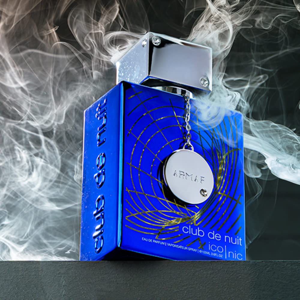 Armaf Club de Nuit Blue Iconic for Men Eau de Parfum Spray, 3.6 Ounce - Maple Wellness Supplements