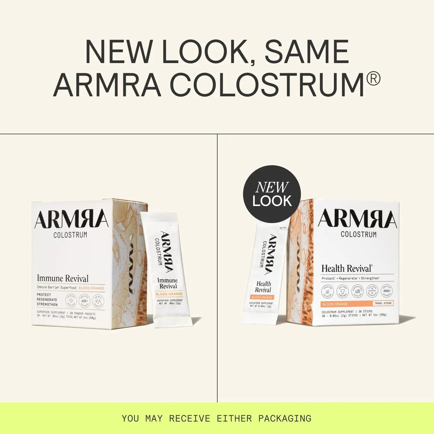 ARMRA Colostrum™ Powder | Blood Orange | Gut Health & Bloating | Skin & Hair | Immunity | Keto, Gluten & Fat-Free | 30 Servings - TrustMedUSA