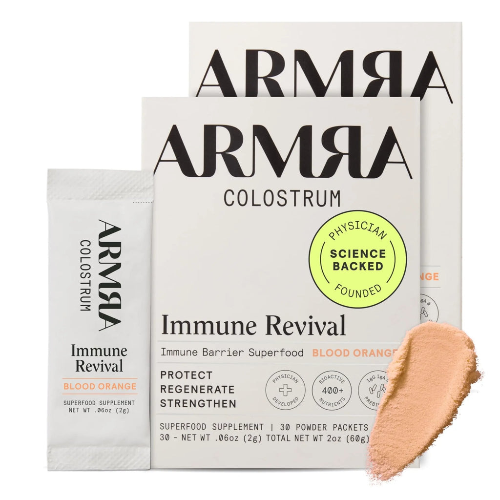 ARMRA Colostrum Powder | Blood Orange | Gut Health & Bloating | Skin & Hair | Immunity | Keto, Gluten & Fat-Free | 60 Servings - TrustMedUSA